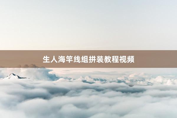 生人海竿线组拼装教程视频